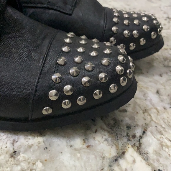 CA Collection by Carrini “Elektra”Nailhead Combat Boots - Picture 3 of 8
